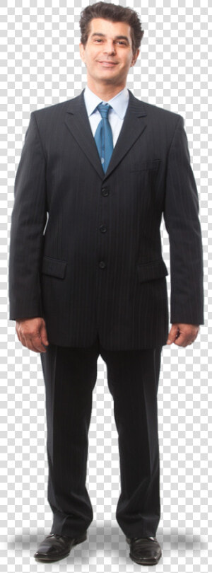 Person Transparent Background   Black Suit With Blue Neck Tie  HD Png Download