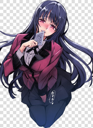  freetoedit  girl  gambling  kakegurui  compulsive   Yumeko Jabami Transparent Png  Png Download