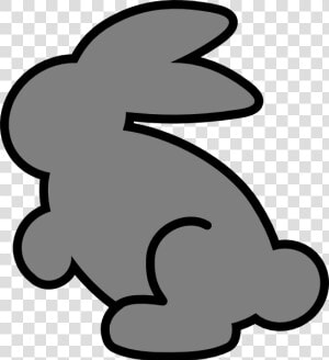 Gray Bunny Svg Clip Arts   Orange Bunny Clipart  HD Png Download