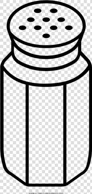 Salt Shaker Coloring Page   Salt Shaker Clipart Black And White  HD Png Download