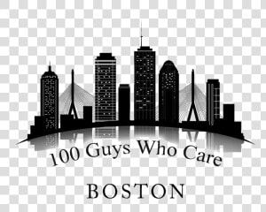 Boston Vector Graphics Silhouette Skyline Royalty free   Silhouette Outline Boston Skyline  HD Png Download