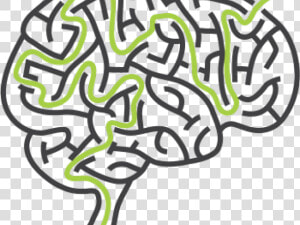 Maze Clipart Brain   Maze Shaped Like A Brain  HD Png Download