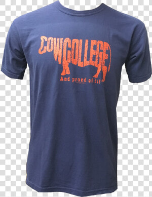 Comfort Colors Cow College Silhouette T shirt   Active Shirt  HD Png Download