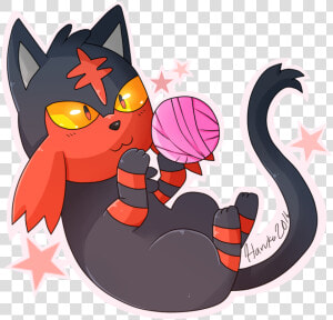 Litten With A Ball Clipart   Png Download   Cartoon  Transparent Png