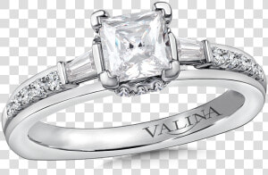 Valina Diamond Engagement Ring Mounting In 14k White   Pre engagement Ring  HD Png Download