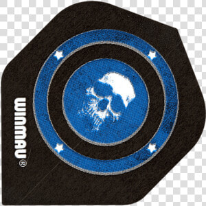 Winmau Mega Standard Blue Skull Dart Flights  HD Png Download