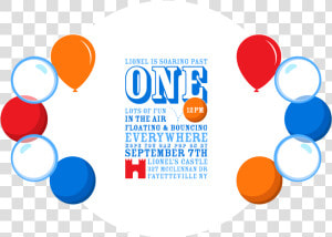 Boy Balloon Birthday Invitations  HD Png Download