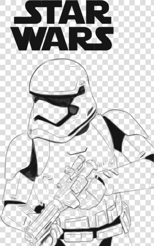 First Order Stormtrooper Coloring Page   Png Download   First Order Stormtrooper Coloring Pages  Transparent Png