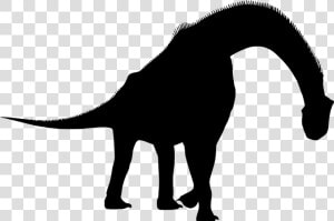 Silhouette  Dinosaur  Brachiosaurus  Walking  Full   Brachiosaurus Silhouette  HD Png Download