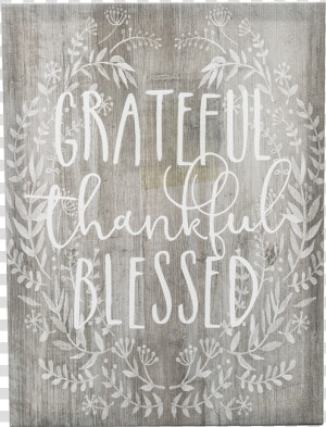 12   Grateful Thankful Blessed Wall Decor  HD Png Download