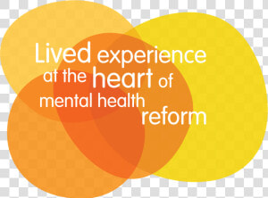 Lived Experience At The Heart Of Mental Health Reform   Lived Experience Mental Health  HD Png Download