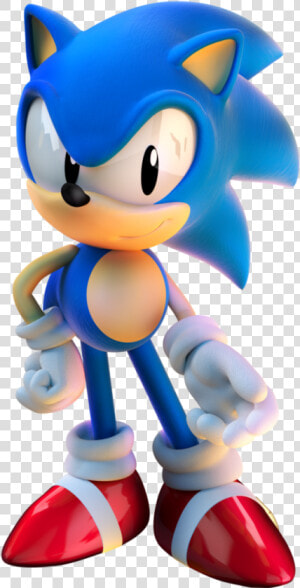 Classic Sonic Png   Classic Dreamcast And Modern Sonic  Transparent Png