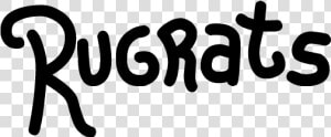 Rugrats   Rugrats Logo Black And White  HD Png Download