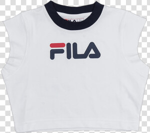 Pia Archive Crop Top White   Fila  HD Png Download