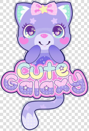  galaxy  cute  kawaii  cat  cartoon  anime  chibi  star   Galaxy Cute Kawaii Cat  HD Png Download