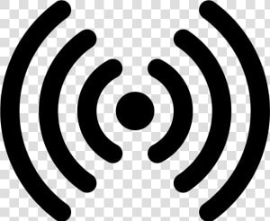 Ios Glyph Icon   Transparent Radio Waves Png  Png Download