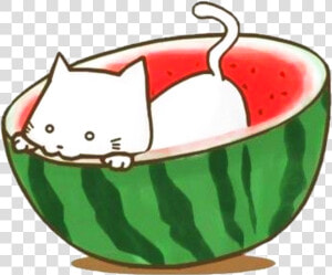 Sctropical Tropical Watermelon Sandia Kawaii Scwatermel   Dibujos De Sandia Kawaii  HD Png Download