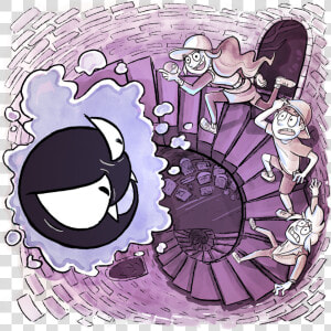 An Overhead View From A Spiral Staircase Inside The   Pokemon Lavender Town Art  HD Png Download