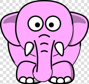 Pink Elephant Clip Art At Clker   Pink Elephant Clipart  HD Png Download