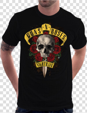 Camiseta Guns N Roses Logo Classico Camisa Nightrain   Guns N Roses Band Logo  HD Png Download