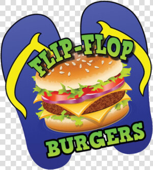 Flip Flop Burgers   Cheeseburger  HD Png Download