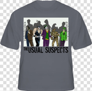 The Usual Suspects Villians Comic Book Bat T Shirt   Usual Suspects Shirt  HD Png Download