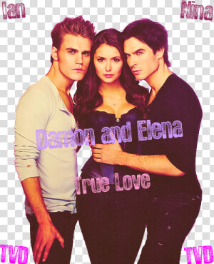 Welcome To Mysticvampires   Vampire Diaries Damon Elena And Stefan  HD Png Download