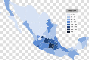 Densidad Demografica De Mexico  HD Png Download