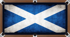 Scottish Flag Custom Made Printed Pool Snooker Billiard   Printed Pool Table Cloth  HD Png Download