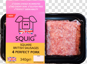 Squig Is The New British Square Sausage   Squig Square Sausage  HD Png Download