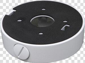 White Junction Box mounting Base For Hikvision Turret   Circle  HD Png Download