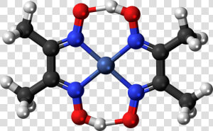 Nickel Dimethylglyoxime Complex Ball   Salicylic Acid Stick And Ball Model  HD Png Download