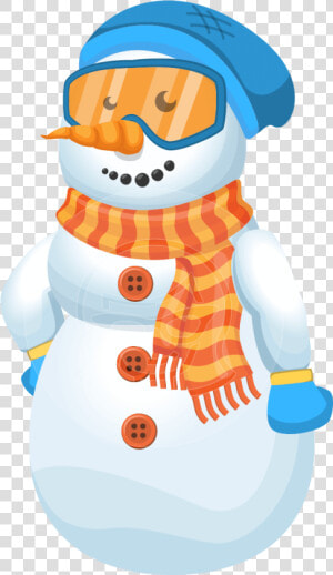 Snowman Cartoon Vector Character   Snowman  HD Png Download