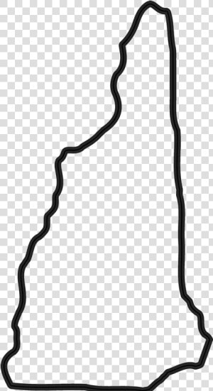 Clip Art New Hampshire Outline   Outline Of New Hampshire  HD Png Download