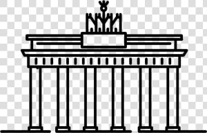 Brandenburg Gate Svg  HD Png Download