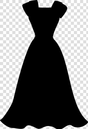 Black  amp  White   Black And White Dress Silhouette  HD Png Download