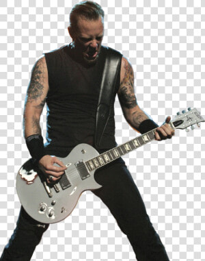 Bass Guitarist Guitar Bassist Metallica Electric Clipart   James Hetfield Pick Hand  HD Png Download