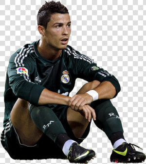 Cristiano Ronaldo   Cristiano Ronaldo Sitting Png  Transparent Png