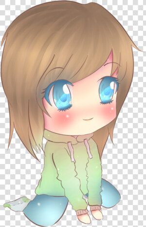 Cute Chibi Girl By Krinah On Clipart Library   Chibi Cute Girl Png  Transparent Png