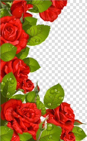 Transparent Beautiful Flower Clipart   Rose Clipart Flower Border  HD Png Download