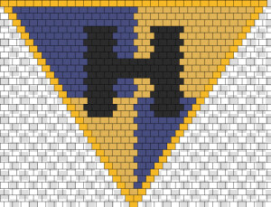 Harry Potter Hufflepuff Crest Kandana Bead Pattern   Bead  HD Png Download