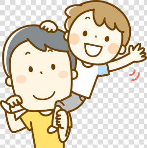 Fun With Dad Big Image Png   Clipart Dad And Son  Transparent Png