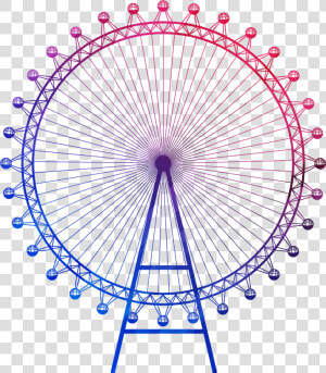 Atlanta Drawing Ferris Wheel   London Eye Vector Png  Transparent Png