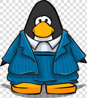 Blue Zoot Suit On Player Card   Club Penguin Black Belt  HD Png Download