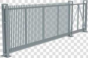 A Set Of Curvy Welded Fence Sliding Gate On White Background   Gate  HD Png Download