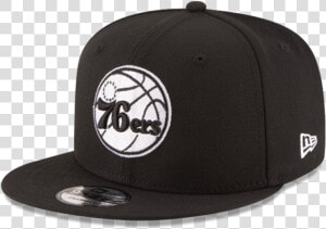 New Era 9fifty Philadelphia 76ers Basic Snapback Black   Oakland A  39 s Hat Black  HD Png Download