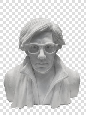 North American Sculpture Collective Andy Warhol Bust  HD Png Download