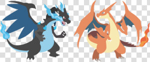 Mega Charizard X And Y   Pokemon Mega Charizard Xy  HD Png Download