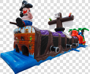 24m Pirate Ship Obstacle Course   Inflatable  HD Png Download