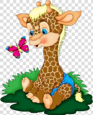 Baby Giraffe Giraffes Cartoon Animal Images Clip Art   Baby Giraffe Clipart  HD Png Download